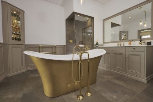 Luxury En-Suite with Gold Accents